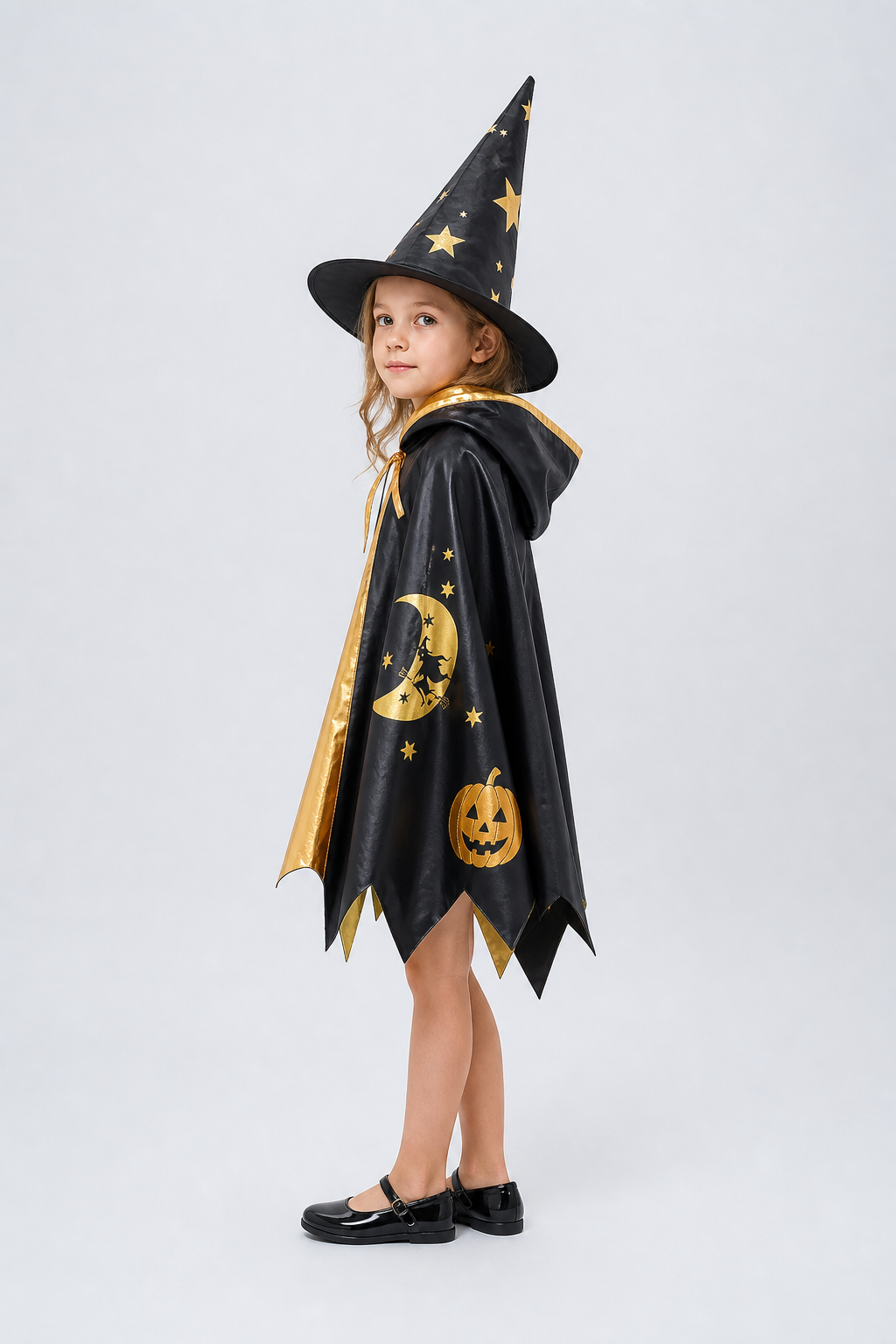 Halloween Wizard Costume with Cape