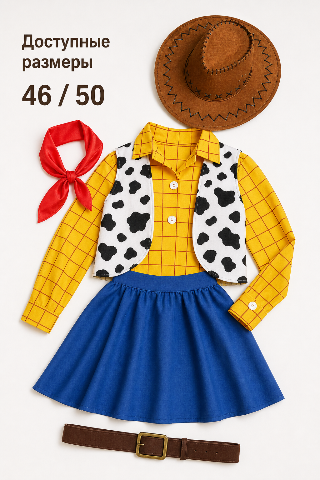 Woody and Jessie Cowboy Cosplay Costume for Halloween size guide