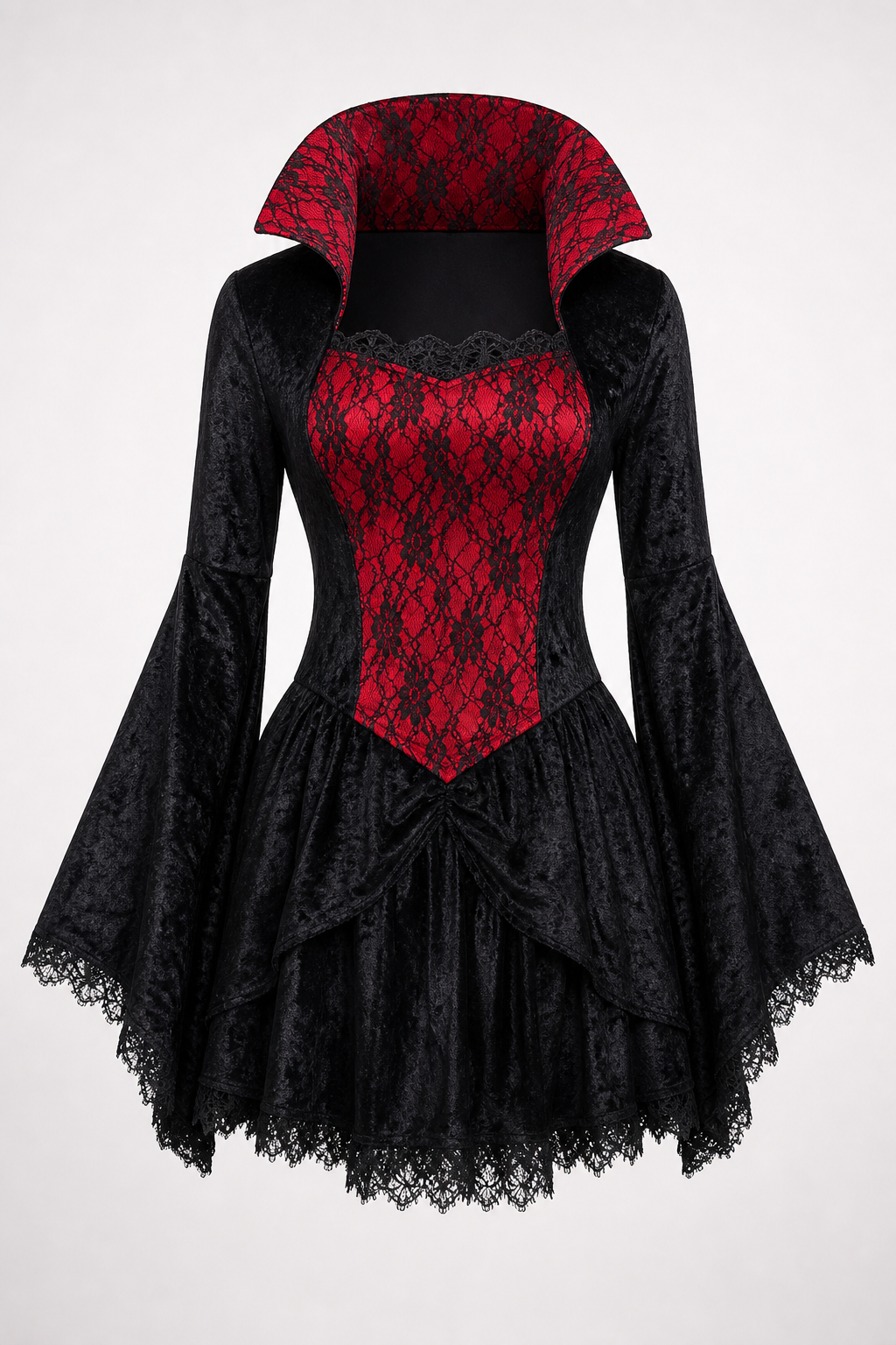 Women’s vampire costume, short carnival dress