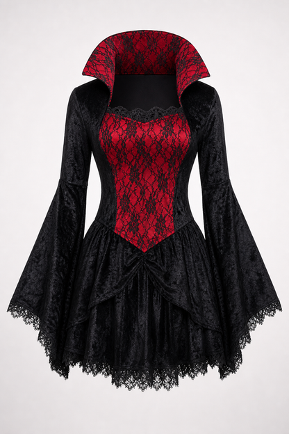 Women’s vampire costume, short carnival dress