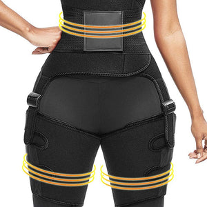 Recortador de cintura de muslo para mujeres-Entrenador de pérdida de peso levantador de glúteos cinturón de soporte de adelgazamiento de elevación de cadera (cintura alta)