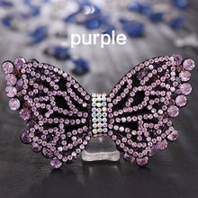 Load image into Gallery viewer, Elegant Rhinestones Butterfly Hairpin for Women