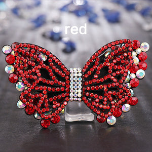 Elegant Rhinestones Butterfly Hairpin for Women