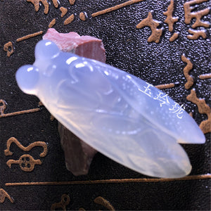 Natural jade Chalcedony agate Pendant