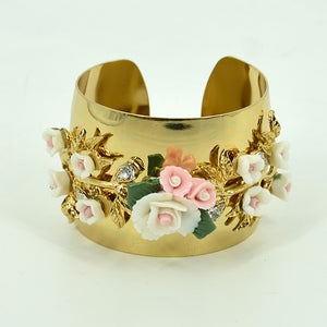 European and American fashion female flower ring